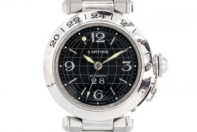 Cartier Pasha Stainless Steel Bracelet GMT 2377 | eBay