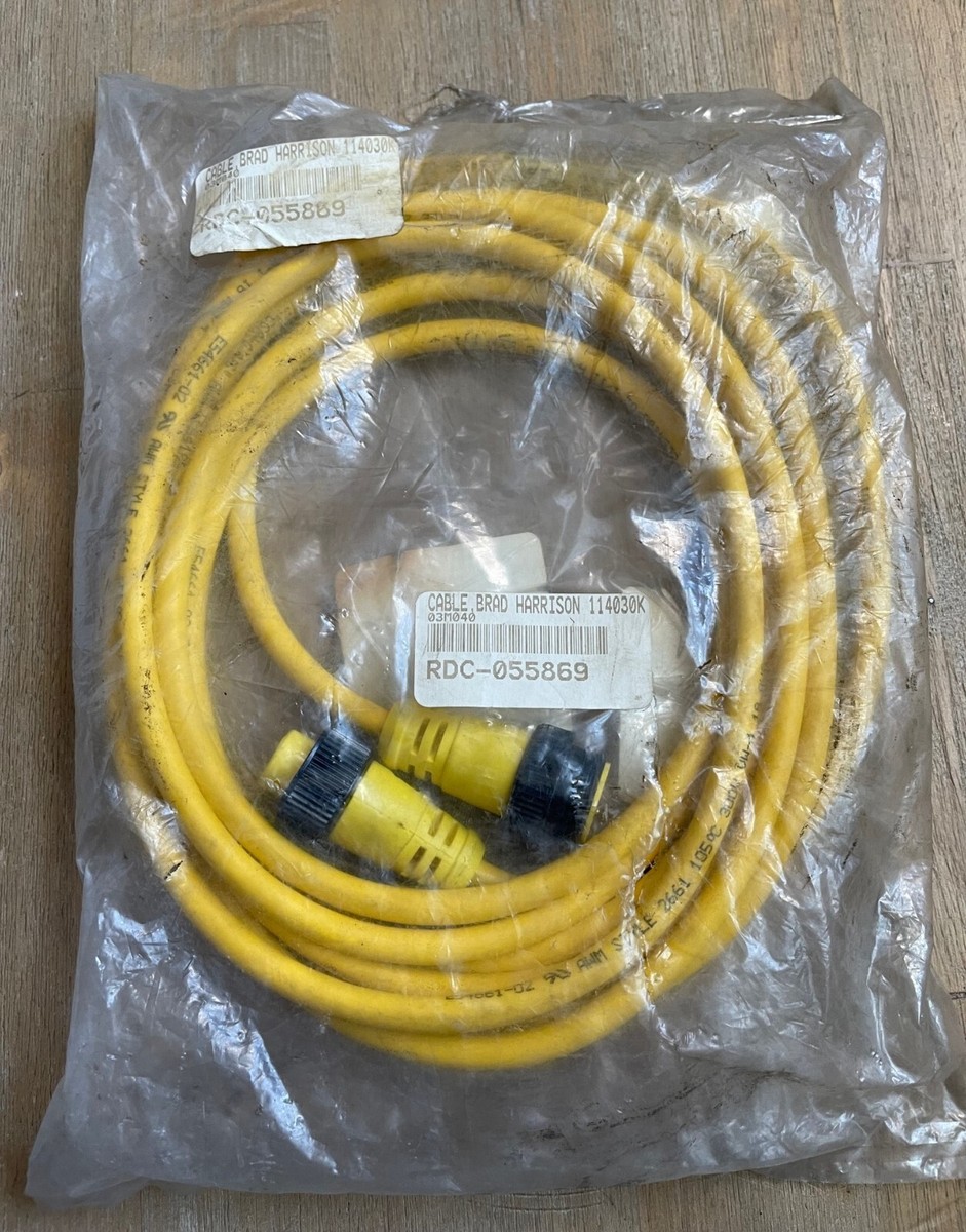 Cordset Harrison Micro QD 90&deg; 3-pin 15ft - Giallo 703001B01F150 (NUOVO)