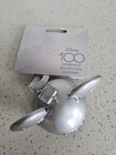 Disney Parks 100th Anniversary Mickey Ear Platinum Dipped Holiday Ornament NEW — photo 3