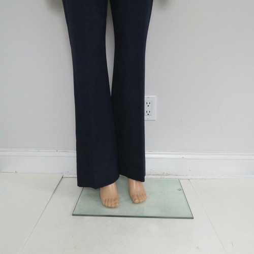 Alexander McQueen Navy Wool/Black Silk Side Stripe Pants Size 44 - 第 3/8 張圖片