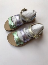Mini Boden Girls Multi Metallic Sandals Size Uk 8 Euro 25 *BNWT* RRP £30