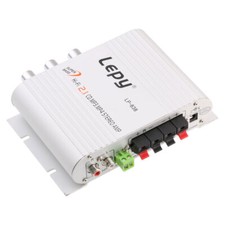 LEPY LP838 HiFi Bass 2.1 Audio Amplifier 12V Silver