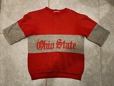 Vintage Ohio State Buckeyes Nutmeg Mills Old English Crewneck Sweatshirt Half...