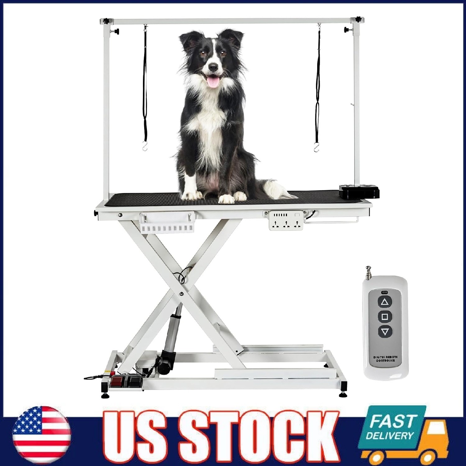50" Electric Dog Grooming Table ,Heavy Duty Height Adjustabl