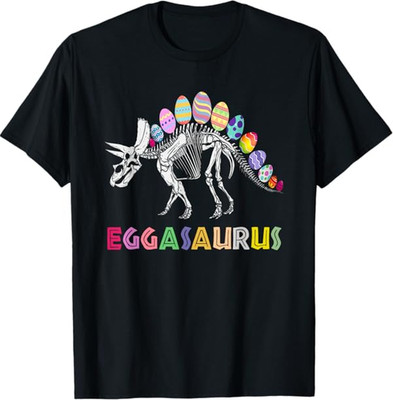 Eggasaurus Easter Stegosaurus Dinosaur Eggs Hunt  T-Shirt