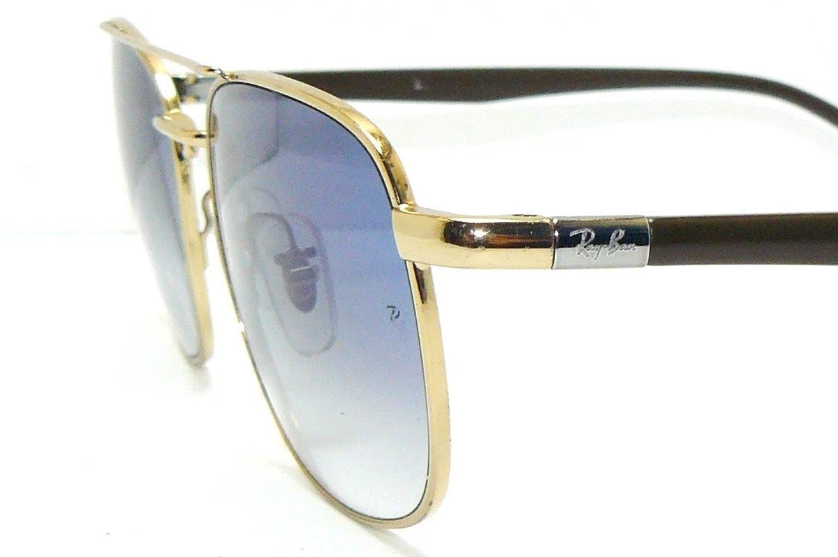 Ray Ban Sonnenbrille GOLD BLAU RB 3670 MARSHAL 3648 PILOT BRILLE META ETUI 3707