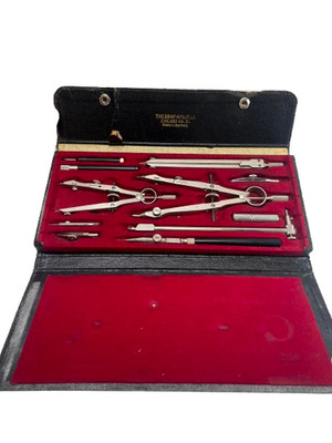 Vintage Graf-Apsco 1810 Drafting Tool Set Made in Germany with Original Case