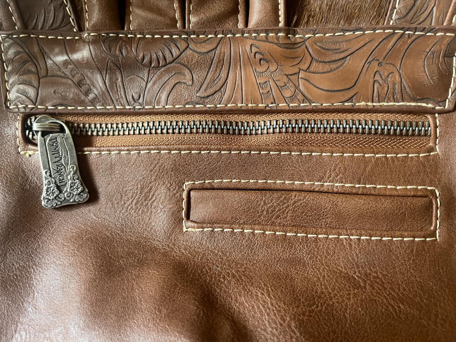 Trinity Ranch Backpack Western + Tooled Leather L… - image 9