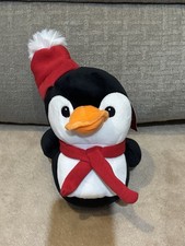 NEW, HOLIDAY TIME PLUSH PENGUIN QUACKERZ DUCK, 7"