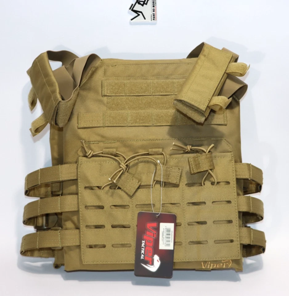 PAINTNOMORE Viper Tactical Special Ops Plate Carrier sand MagFed Woodland Airsoft