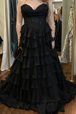 *Brand New with tags* Sherri Hill Prom Formal Dance Gala Bride Dress Black 57542