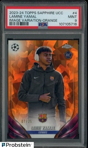2023 Topps Chrome Lamine Yamal Orange /25