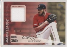 2019 Topps Update Major League Material Gold 8/50 Chris Sale #MLM-CS fm0