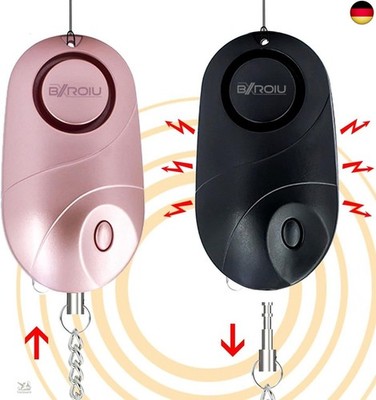 BXROIU Persönlicher Alarm ? Schlüsselanhänger Alarm mit Sirene für Sel
