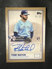 TOM HATCH 2021 Topps 70 Years of Baseball Auto 8/25