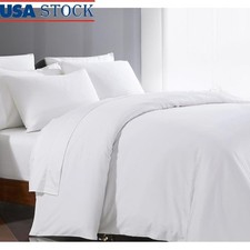 100 Egyptian Cotton Duvet Cover Queen Full Size 1000 Thread Count Soft Durable
