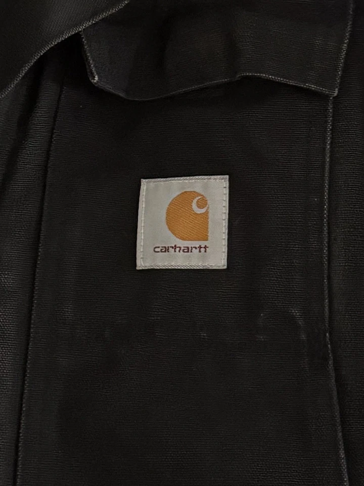 Vintage Carhartt Jacket Removable Hooded Quilted Coat Black Fur USA - Image 3 of 4