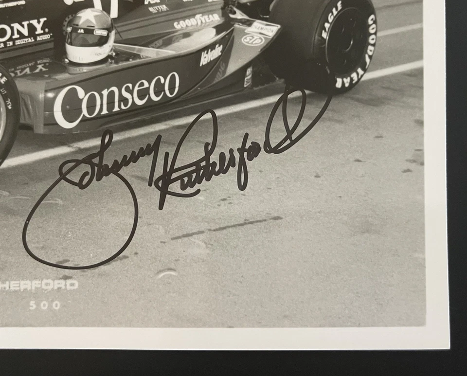 JOHNNY RUTHERFORD NASCAR & INDY 500 3x Winner: Hand Signed Photo 8 x 10” /KSK - Image 2 of 4