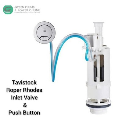 Tavistock Roper Rhodos Kaskadenwirbel Tropfen Spülventil mit 72 mm Druckknopf