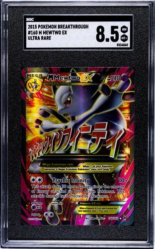 M Mewtwo-EX graded SGC 8.5 for sale on eBay
