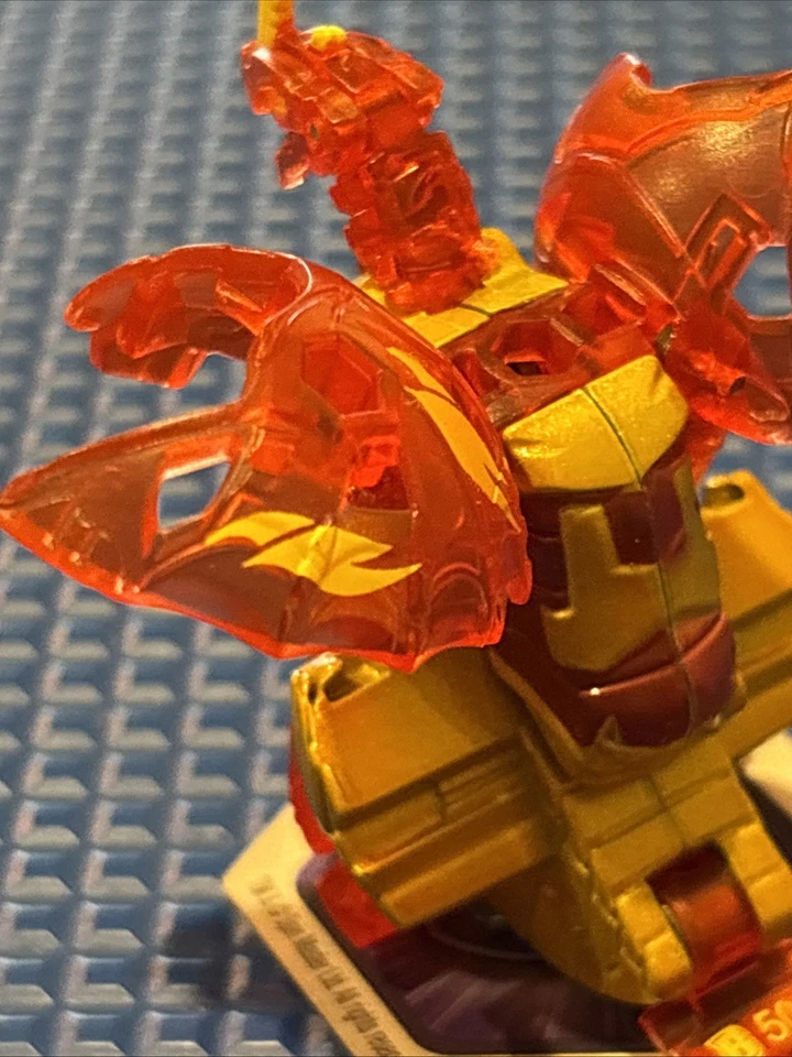 Bakugan: Evolutions | Pyrus 🔥Platinum Dragonoid | B500| Metal/Translucent ￼ - Image 3 of 4