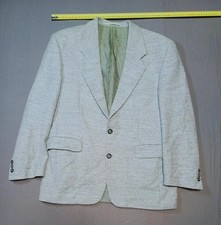 mens grey wool  silk blazer 50