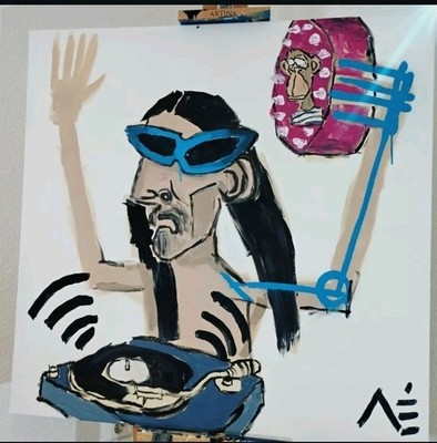 MANUEL MANÉ |  STEVE AOKI / TOMORROWLAND  | Unikat 1/1 | 100x100cm