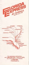 Florida Express timetable 1986/07/09