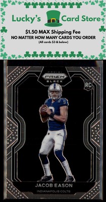 2020 Panini Chronicles #PB-25 Jacob Eason Prizm Black Rookie