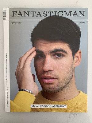 CARLOS ALCARAZ TENNIS FANTASTIC MAN FASHION MAGAZINE 2025 20TH ANNIVERSARY