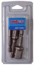 FERMEC Set 3 Pièces Adaptateurs Avec Sphère Douille 1/4 " X1/4-3/8-1/2 Cloque