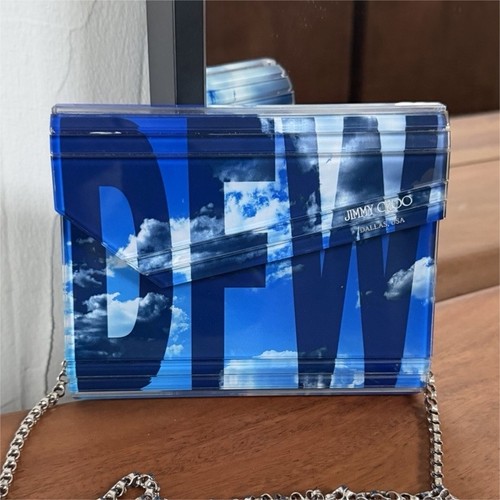 Jimmy Choo Candy Clutch Limited Edition Dallas DFW Shoulder Bag Rare 