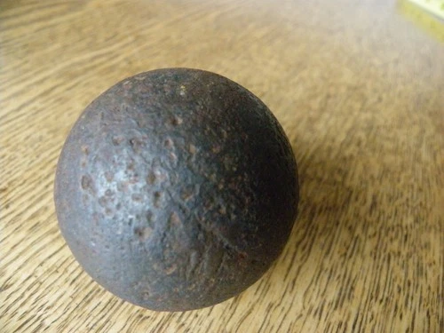 CIVIL WAR ERA CANNON BALL - 2" IRON GRAPE SHOT - GETTYSBURG