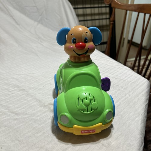 Mattel Fisher Price Laugh & Learn Puppys Musical Learning Car Green 2011 Works