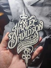 VINTAGE HARLEY-DAVIDSON PORCELAIN SIGN OLD MOTORCYCLE SALES PARTS SERVICE GARAGE