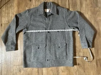 FILSON Mackinaw Wool Cruiser Jacket Gray Size 46 Used Vintage