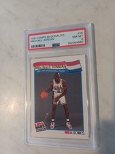 1991-92 NBA HOOPS Michael Jordan #55 Team USA PSA 8 NM MT HOF