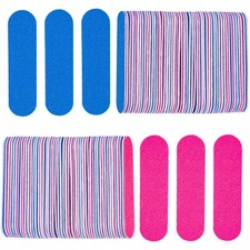 Mini limas de uñas KISEER a granel, 100 piezas desechables de 2 pulgadas (100 piezas), paquete de 100