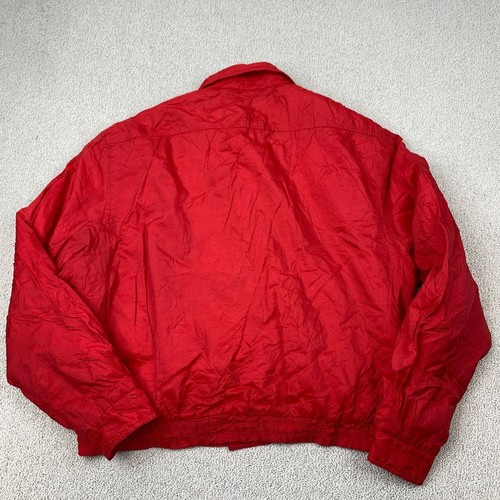 Vintage Members Only Jacket Men XL Red Bomber Style Casual Coat - Picture 7 of 10