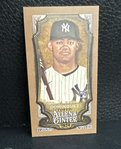 2024 TOPPS SERIES 1 Jasson Dominguez Rookie Card Easter Egg Foil #60 SP Yankees EUR 38,34 - Foto 4