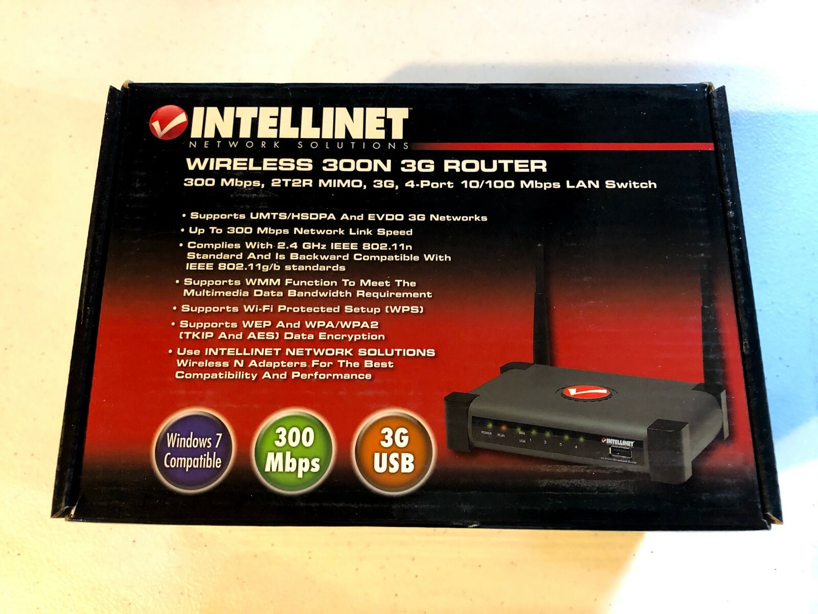 INTELLINET NETWORK SOLUTIONS 524681 300 Mbps 4-Port 10/100 Wireless N ...