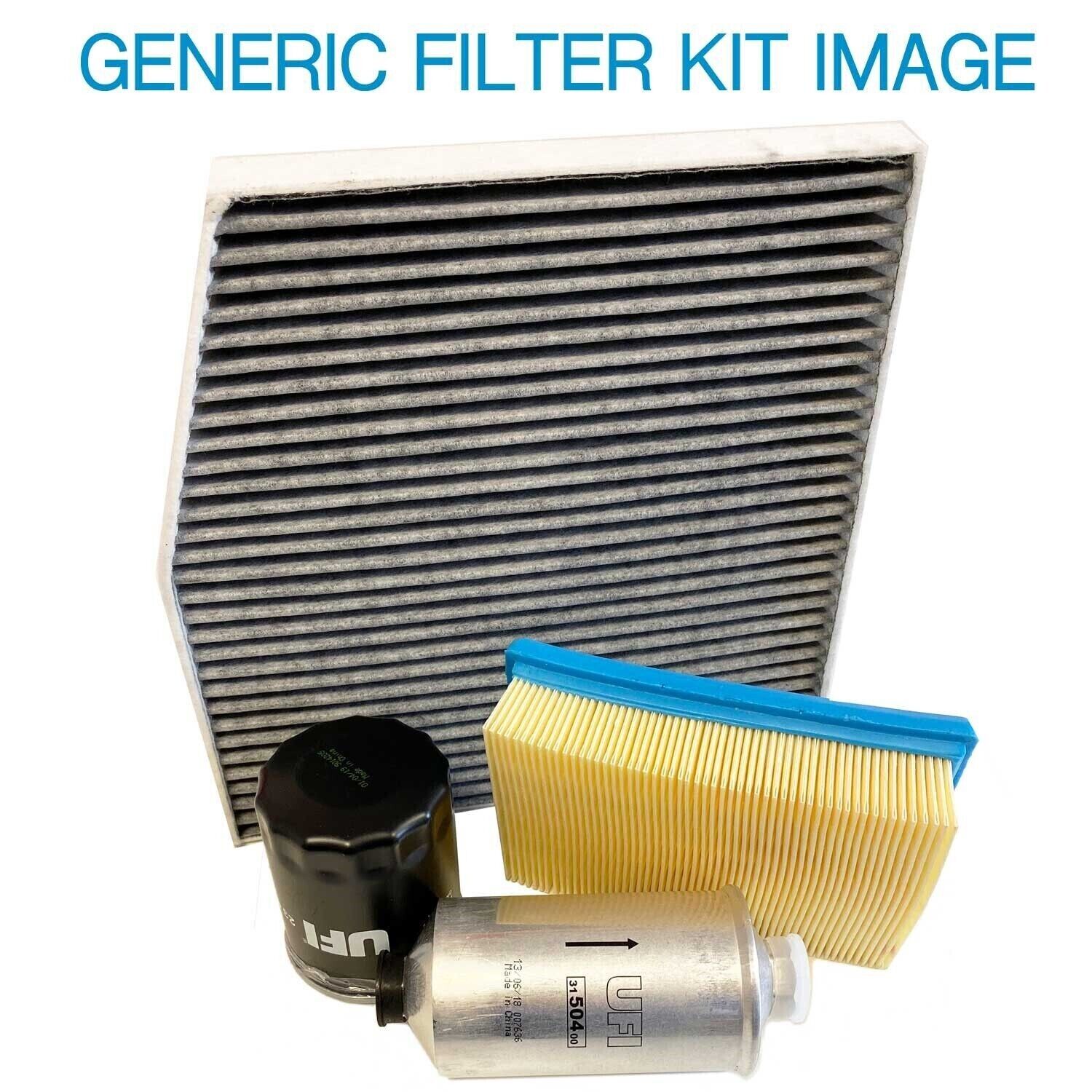 Filter Service Kit Air Cabin Fuel Oil filter UFI 3036600,2503900,2601800,5309100