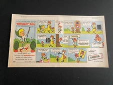#19 WRIGLEY'S SPEARMINT CHEWING GUM Sunday Comic Page Advertisement 1968