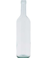 N. 15 BOTTIGLIE IN VETRO BORDOLESE TRASPARENTE VINO 750 ML (gr. 560) RESISTENTI