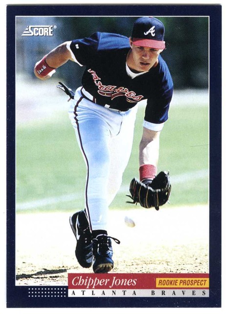 CHIPPER JONES ATLANTA BRAVES 1994 SCORE ROOKIE PROSPECT 572 MLB 