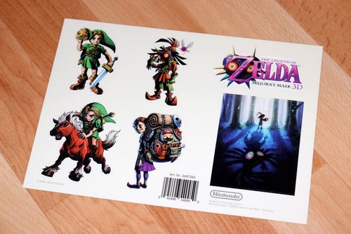 The Legend of Zelda Majora's Mask 3D Promo Sticker Set sheet Stickers Nintendo - Picture 5 of 8