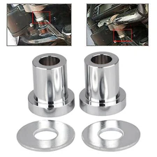 Chrome Solid Handlebar Riser Bushing Kit For Harley Street Glide Ultra Limited