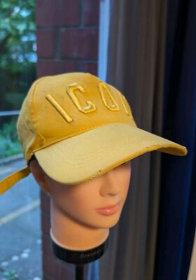 DSQUARED2 ICON Cap Snapback Käppi Dad Cap Schirmmütze gelb
