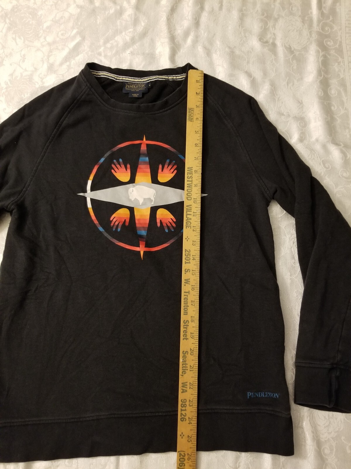 Pendleton Sweater Pullover Jacket Native Mens S T… - image 8