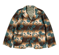  ASK availability First KAPITAL Brushed Pueblo Vortex Pattern Hospital JKT new